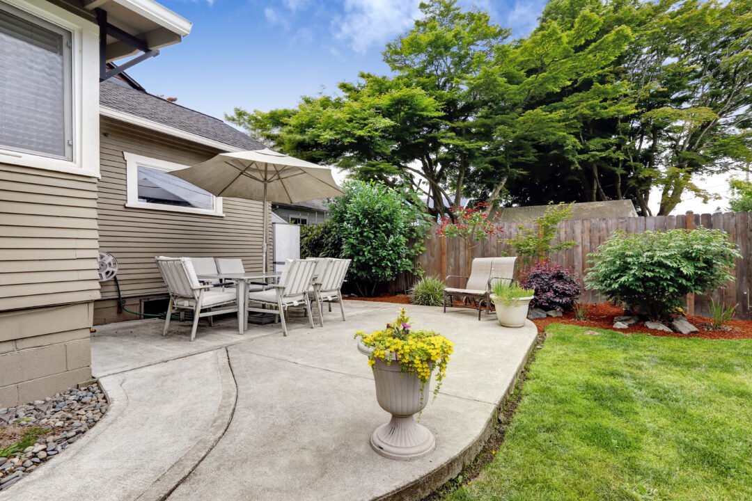 Longview WA concrete patio